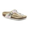 birkenstock 1019755 - CONFETTI WHITE POP GIZEH KIDS MF ÇOCUK TERLİK