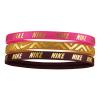 Nike N.000.2504.984.OS PRINTED HEADBANDS 3LÜ SAÇ İPİ