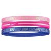 Nike N.000.2756.928.OS GIRL'S METALLIC HEADBANDS 3PK 2.0 MAGIC FLAMINGO SAÇ İPİ BANDI